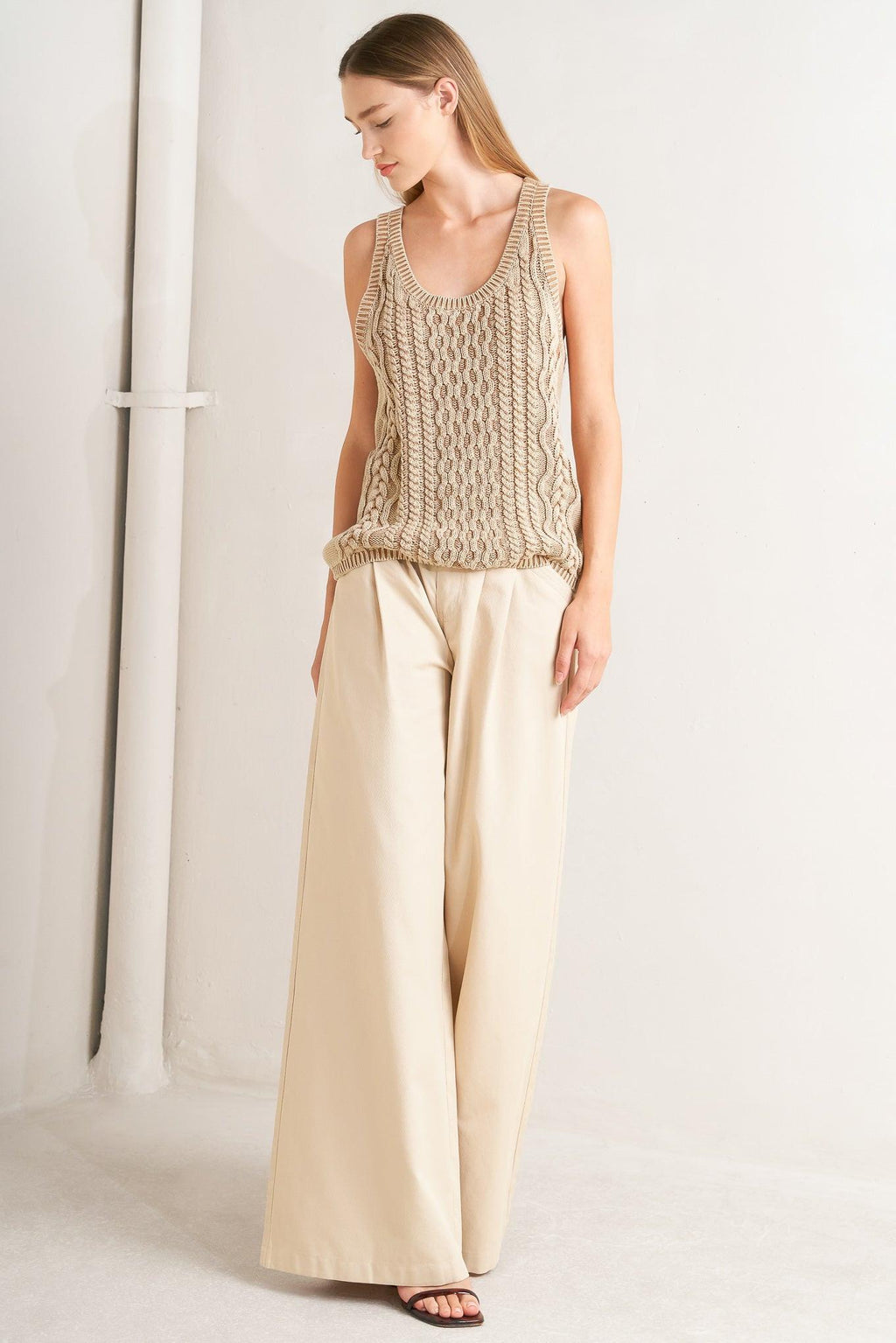 NEVER FORGET KNIT TANK TOP Flying Tomato