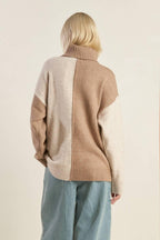 MIXED EMOTIONS COLORBLOCKED SWEATER TOP Flying Tomato