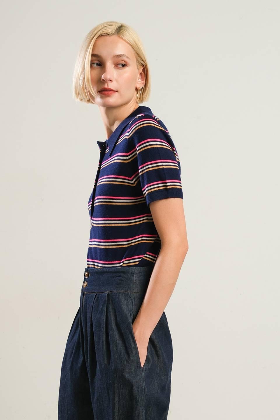 PRETTY IN PARADISE POLO TOP Flying Tomato