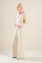 HIDDEN REFLECTIONS SWEATER POLO TOP Flying Tomato