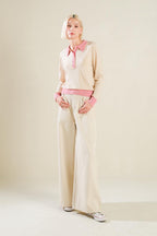 HIDDEN REFLECTIONS SWEATER POLO TOP Flying Tomato