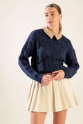 TOTALLY SMITTEN PULLOVER SWEATER TOP Flying Tomato