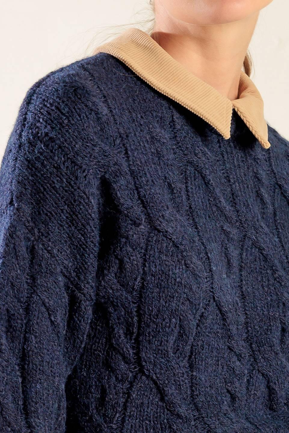 TOTALLY SMITTEN PULLOVER SWEATER TOP Flying Tomato