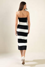 ROMANTIC AFTERNOON SWEATER MIDI TUBE DRESS Flying Tomato