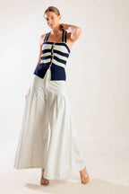 SHINE BRIGHT NAVY KNIT TOP Flying Tomato