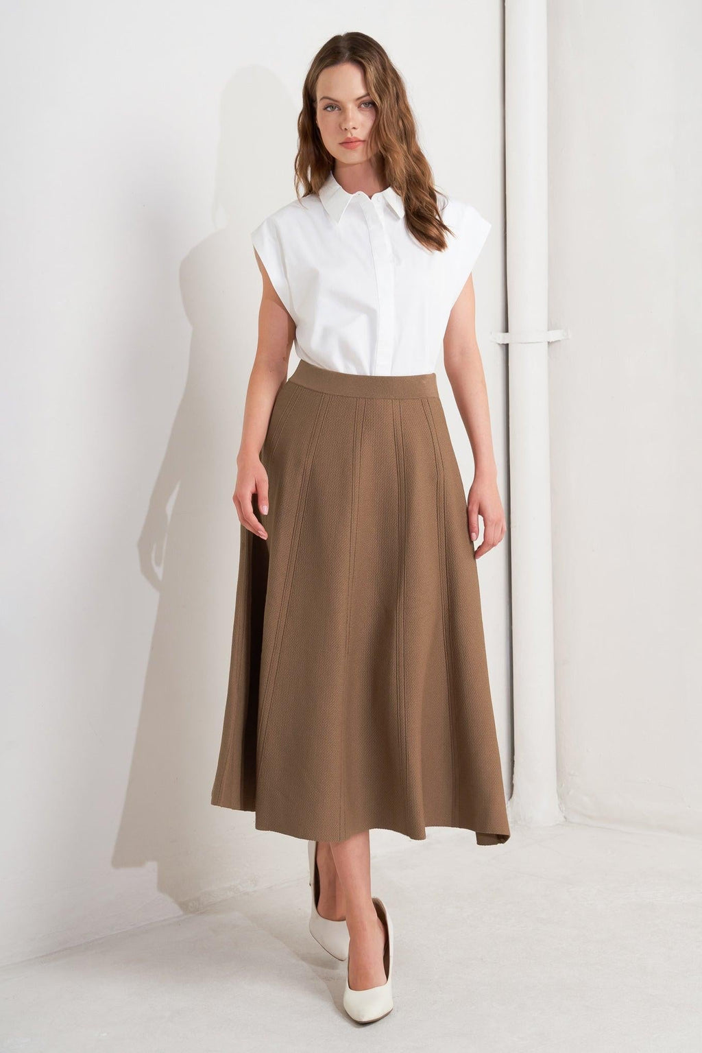 LATTE LANE SWEATER KNIT CIRCLE SKIRT Flying Tomato