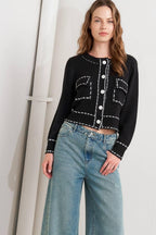 MONO FRAME SWEATER KNIT TOP Flying Tomato