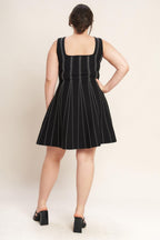 SUGAR STRIPE JACQUARD SWEATER MINI DRESS Flying Tomato