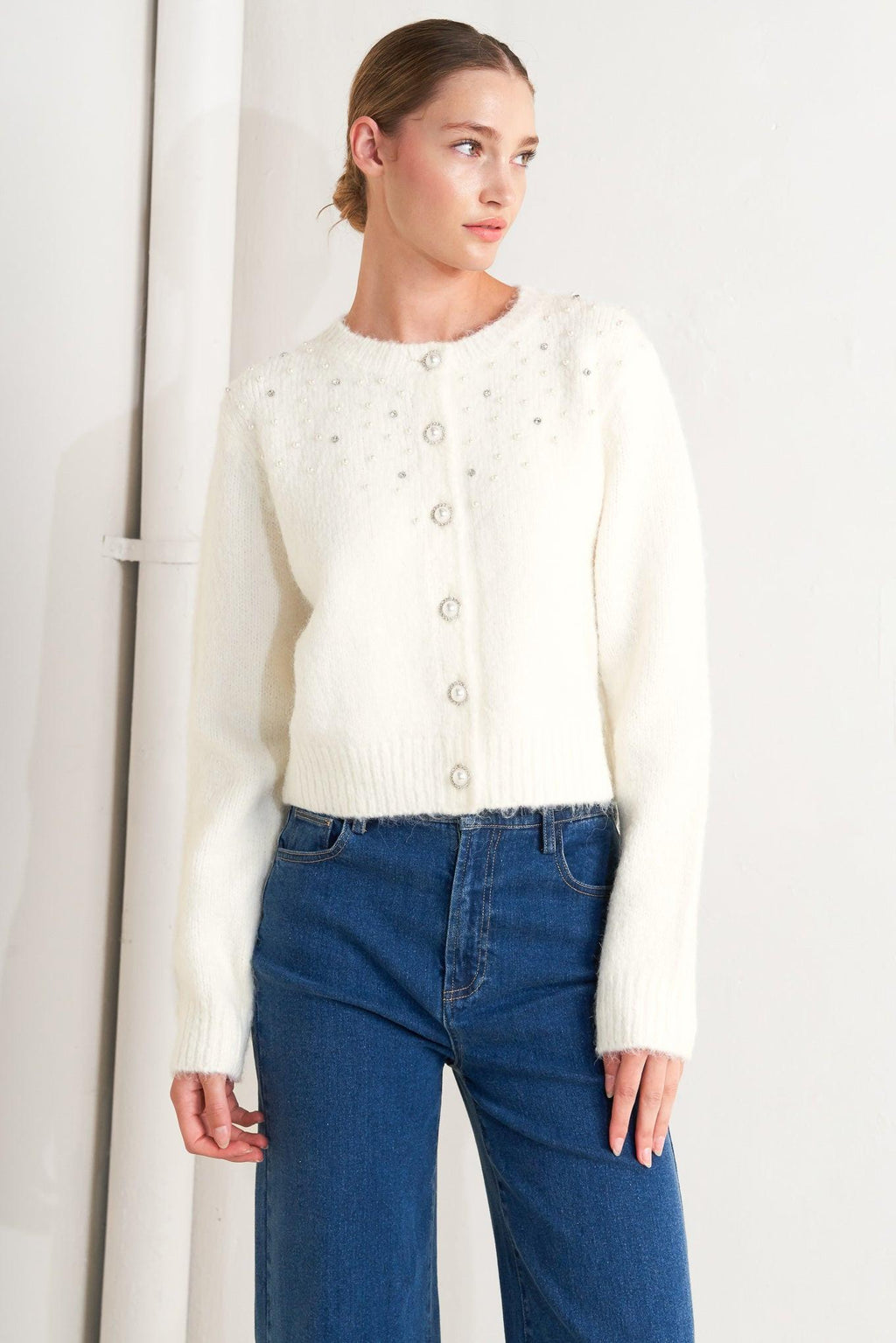 ANGEL TOUCH SWEATER KNIT CARDIGAN Flying Tomato