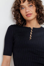 MODERN CURL SWEATER KNIT TOP Flying Tomato