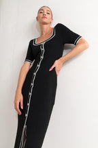 MODERN CLASSIC SWEATER KNIT MIDI DRESS Flying Tomato