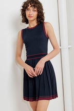 BERRY STRIPE SWEATER MINI DRESS Flying Tomato