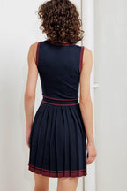 BERRY STRIPE SWEATER MINI DRESS Flying Tomato