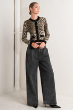 URBAN GODDESS LEOPARD SWEATER CARDIGAN Flying Tomato