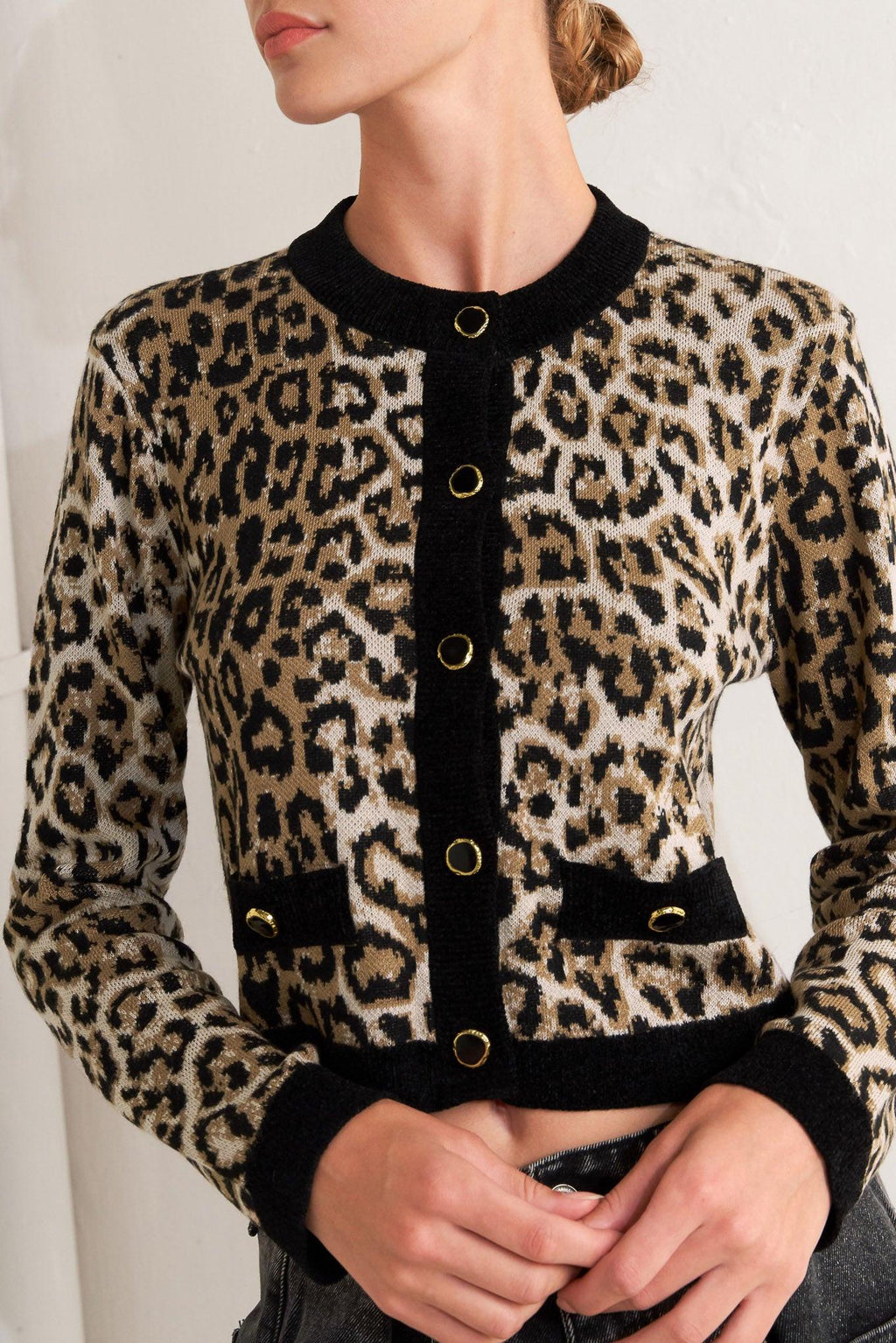 URBAN GODDESS LEOPARD SWEATER CARDIGAN Flying Tomato