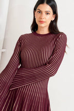 VERTICAL GRACE SWEATER MINI DRESS Flying Tomato