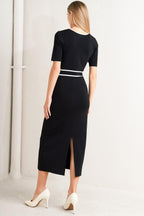 ELEGANT FRAME SWEATER KNIT MIDI DRESS Flying Tomato