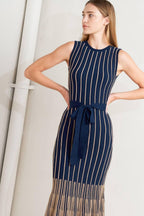 SMOOTH WEIGHTED FEEL KNIT MIDI DRESS Flying Tomato