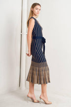 SMOOTH WEIGHTED FEEL KNIT MIDI DRESS Flying Tomato