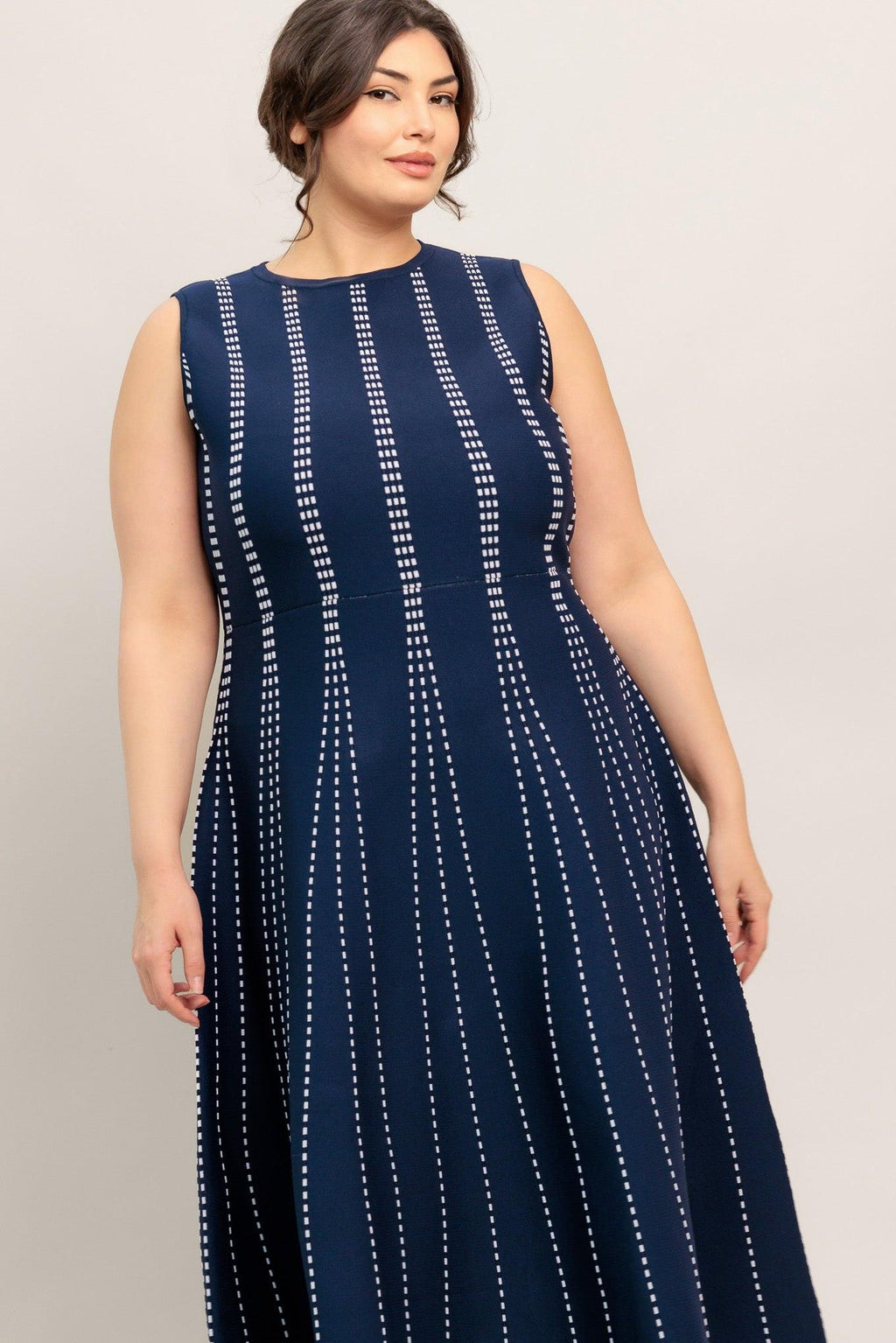 PERFECTLY POISED JACQUARD SWEATER MIDI DRESS Flying Tomato
