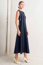 PERFECTLY POISED JACQUARD SWEATER MIDI DRESS Flying Tomato