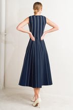 PERFECTLY POISED JACQUARD SWEATER MIDI DRESS Flying Tomato