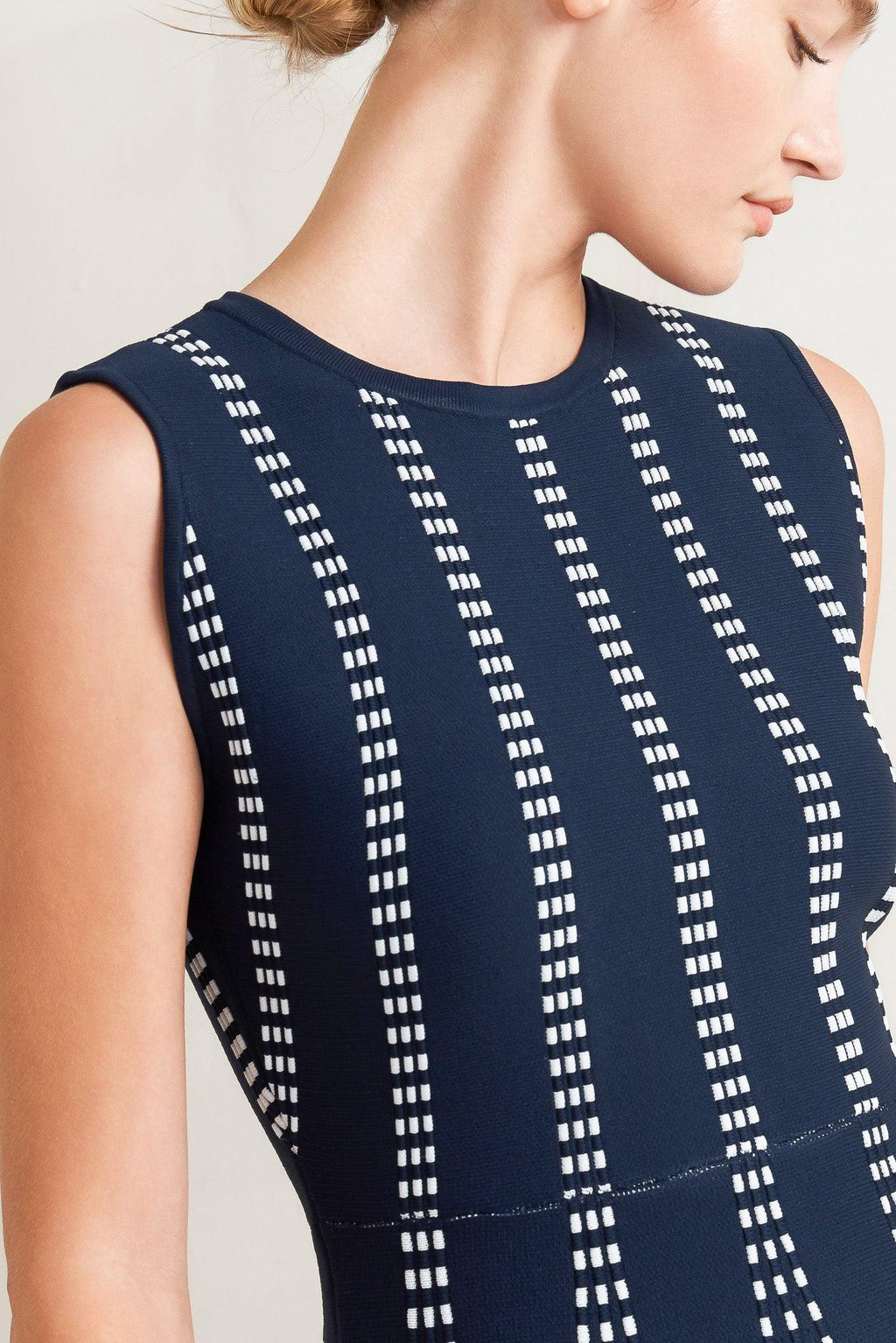 PERFECTLY POISED JACQUARD SWEATER MIDI DRESS Flying Tomato