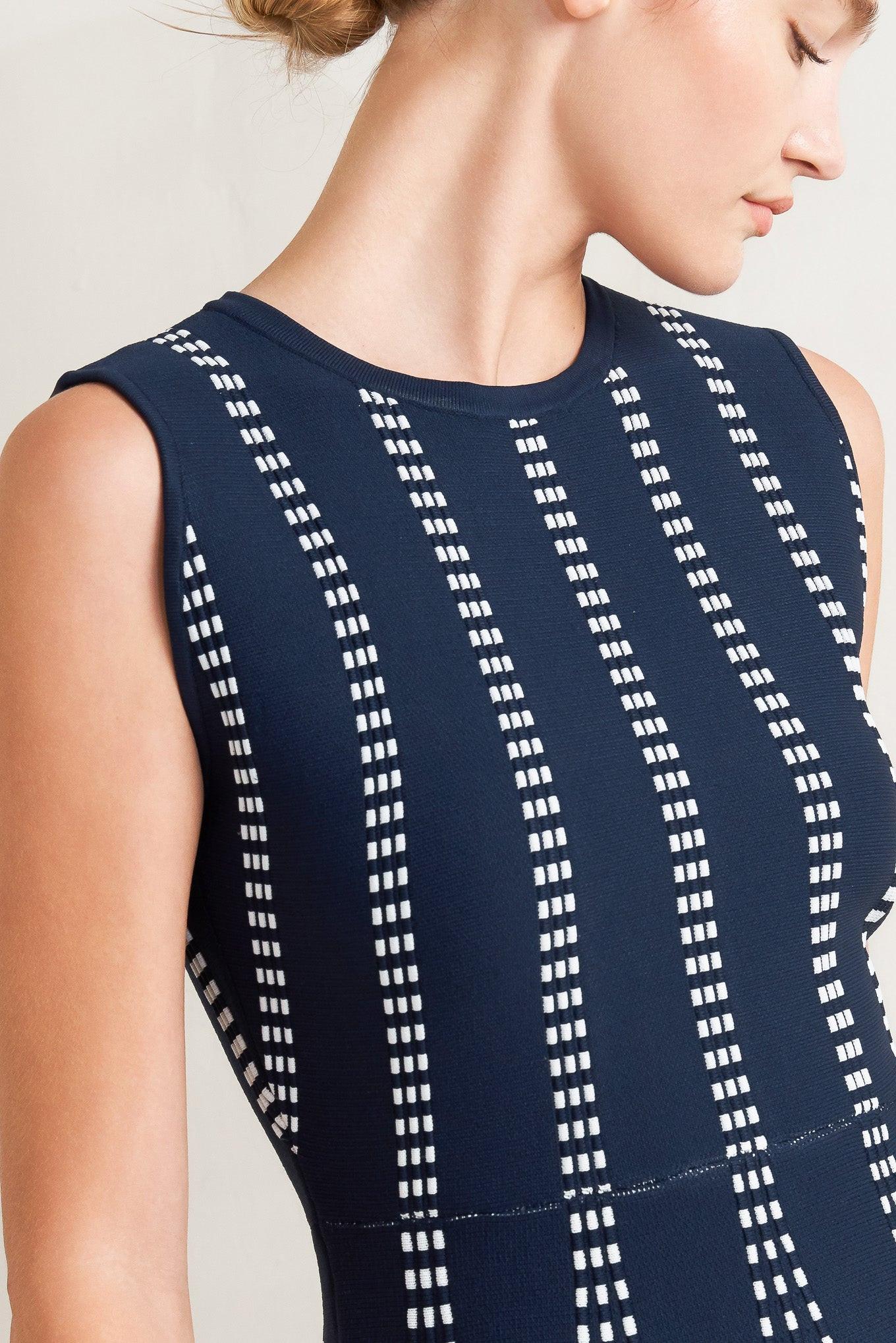 PERFECTLY POISED JACQUARD SWEATER MIDI DRESS Flying Tomato