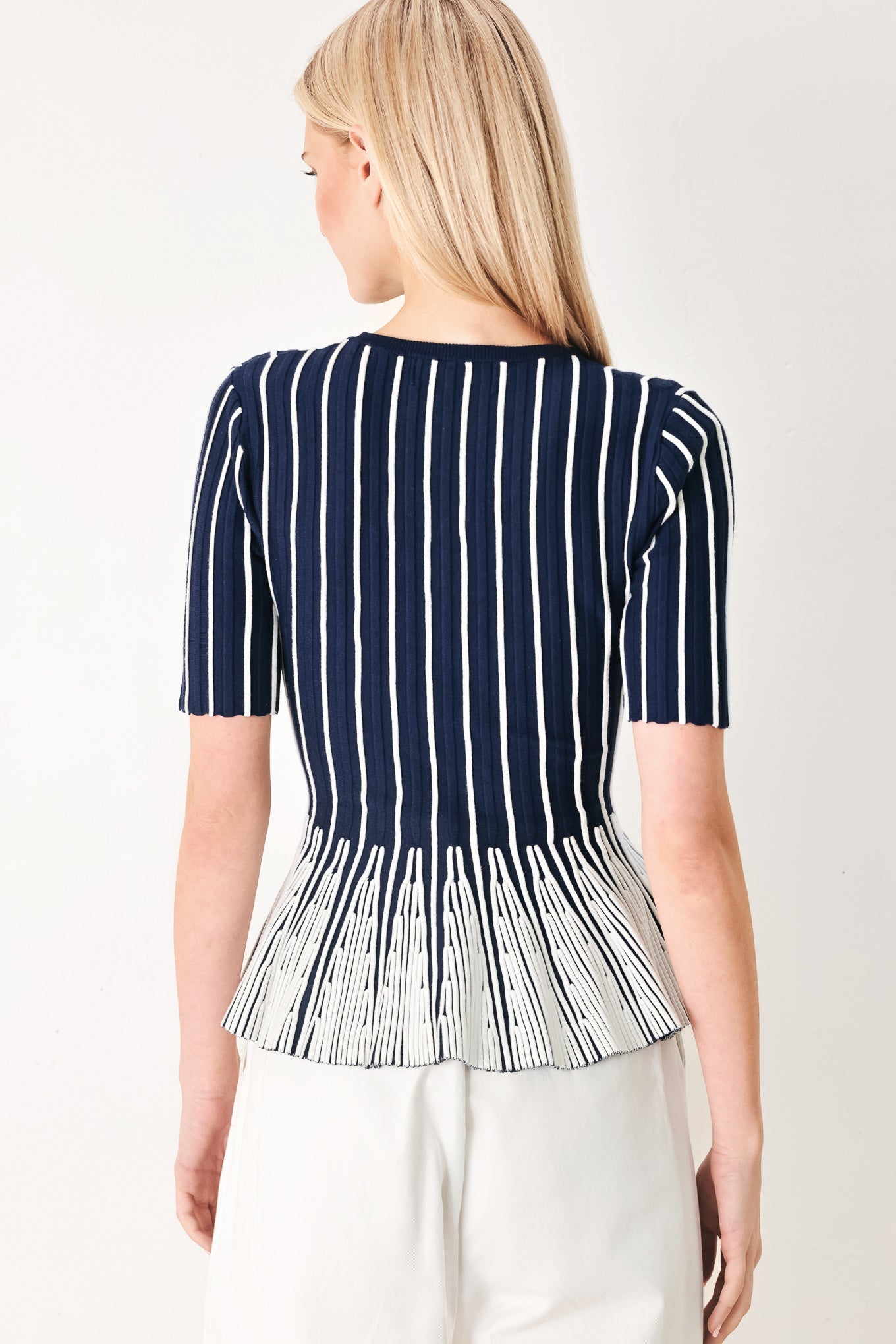 EASY SUMMER STRIPE SWEATER KNIT TOP Flying Tomato