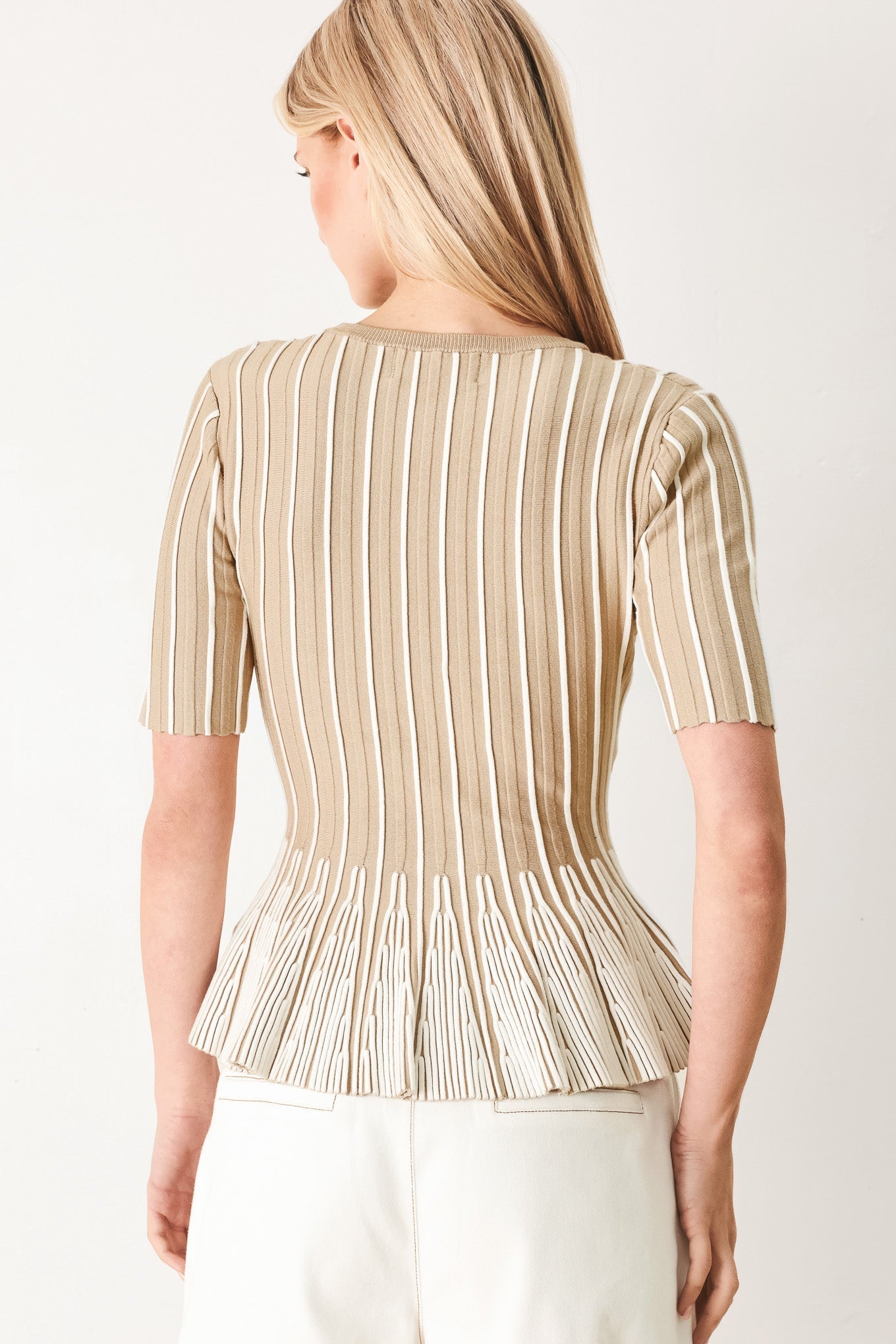 EASY SUMMER STRIPE SWEATER KNIT TOP Flying Tomato