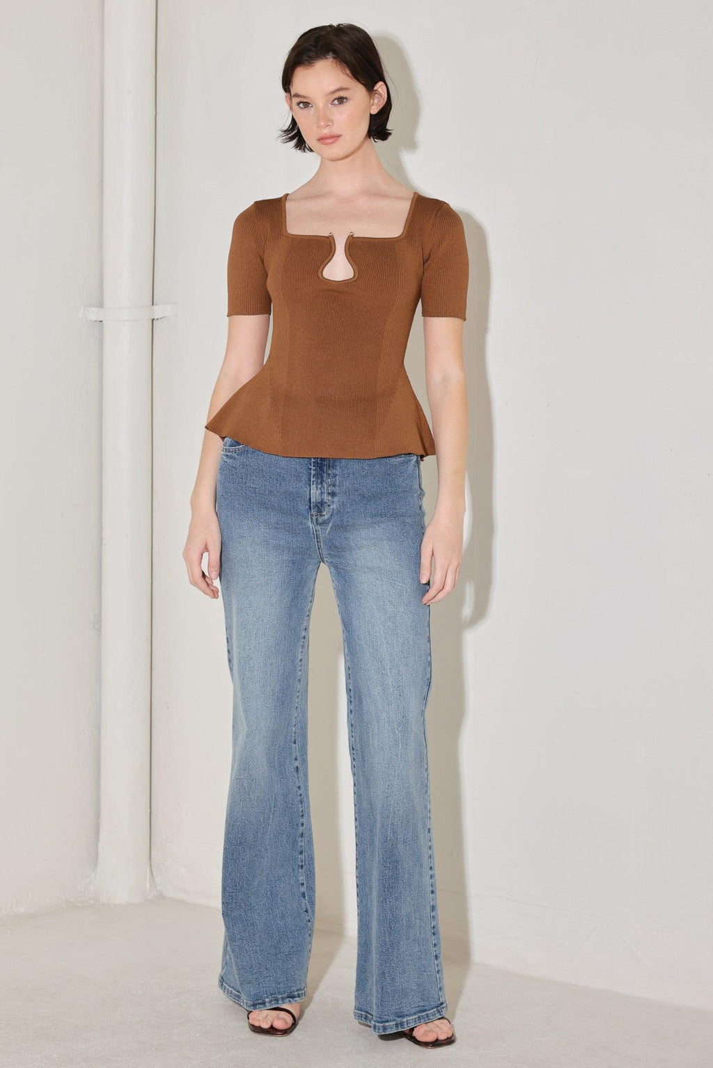 GOLDEN GLOW MOMENT SWEATER TOP Flying Tomato