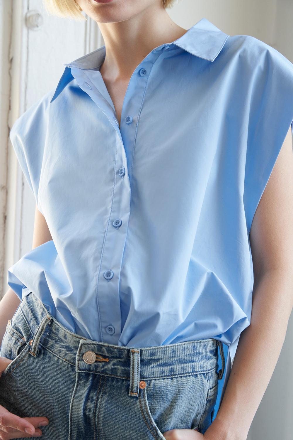 MUCH TO CELEBRATE POPLIN TOP Flying Tomato
