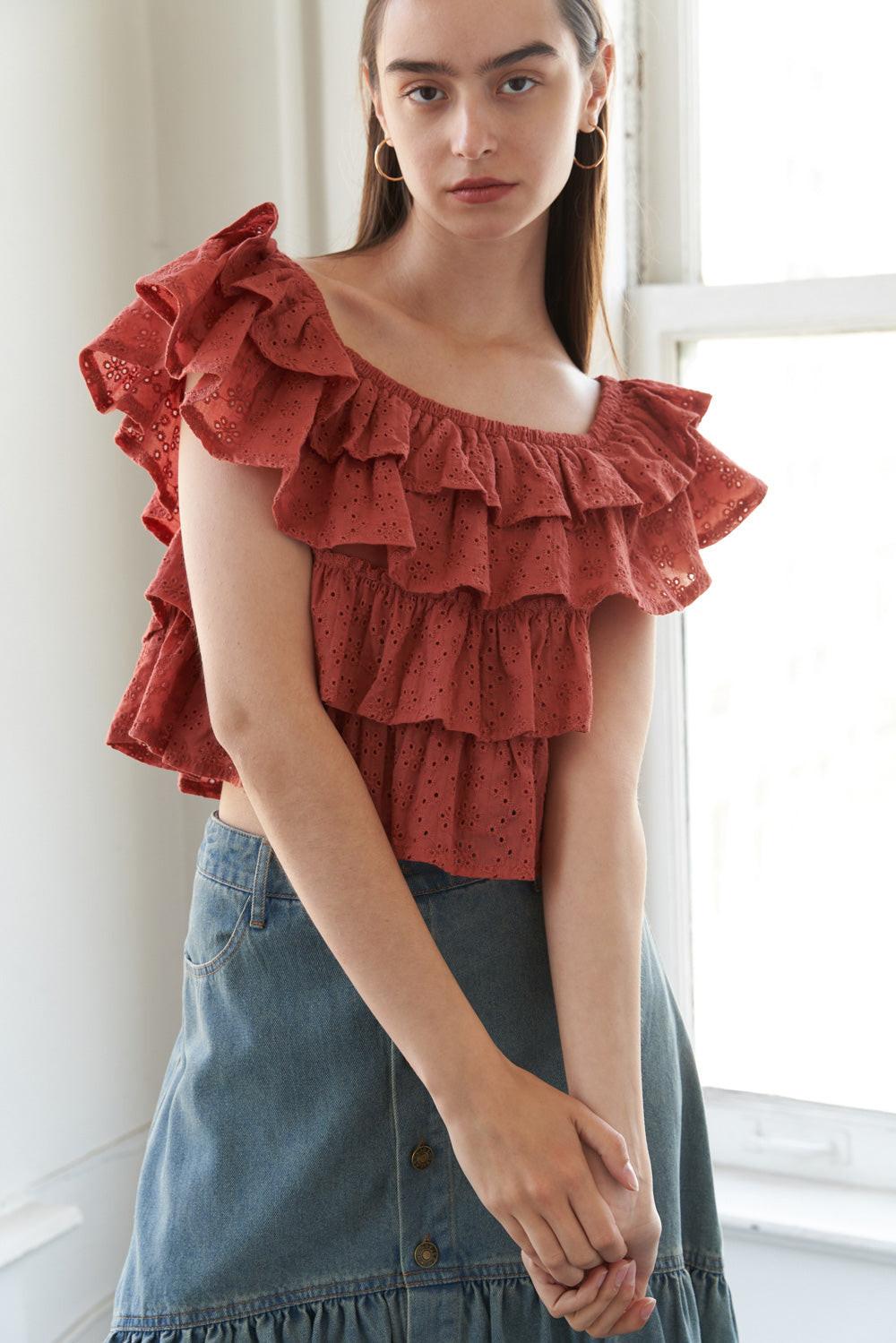 LOVELY EXISTENCE OFF SHOULDER TOP Flying Tomato