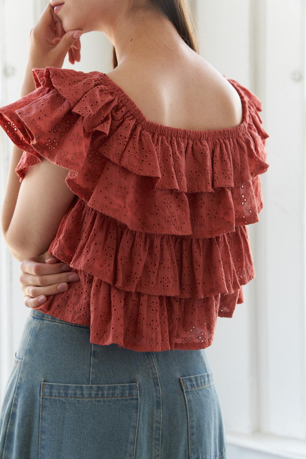 LOVELY EXISTENCE OFF SHOULDER TOP Flying Tomato