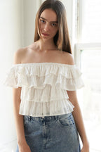 LOVELY EXISTENCE OFF SHOULDER TOP Flying Tomato