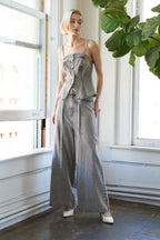 SLEEK ESSENCE DENIM TOP Flying Tomato