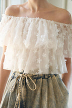 LOVE GALORE EMBELLISHED TOP Flying Tomato