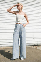 SUMMERY DARLING WOVEN TOP Flying Tomato