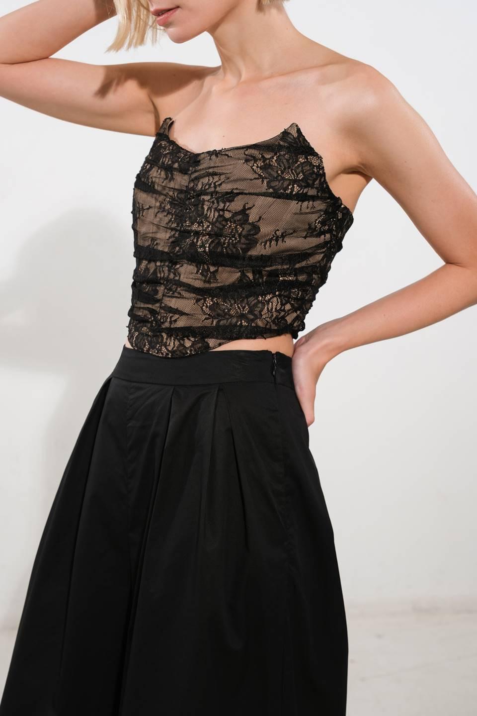 BE THE EXCEPTION LACE CROP TOP Flying Tomato