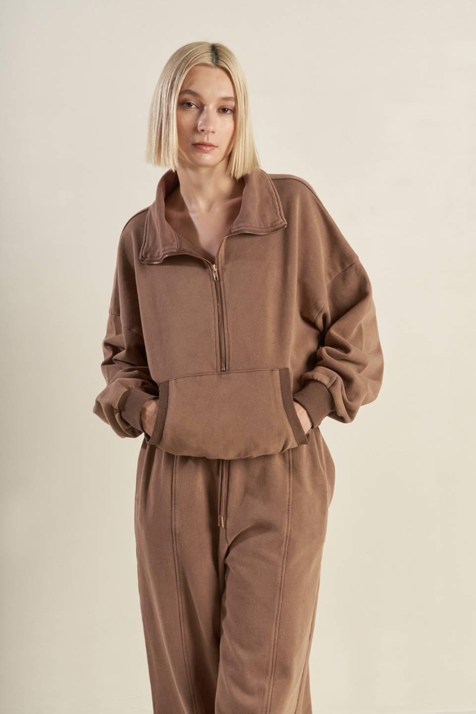 DELIGHTFUL DRAPE FRENCH TERRY SWEATSHIRT Flying Tomato