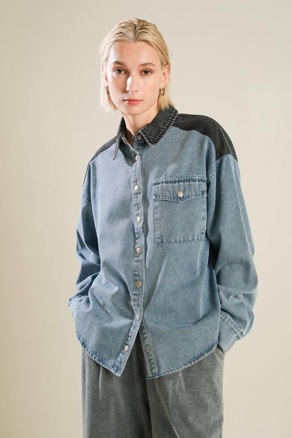 MY LOVE FOR YOU DENIM SHIRT Flying Tomato