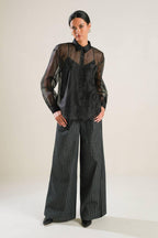 LOVE OVER FEAR ORGANZA TOP Flying Tomato