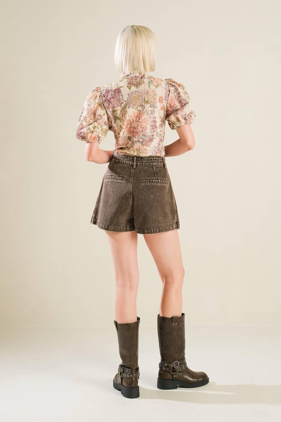 SLEEK SIMPLICITY WOVEN TOP Flying Tomato