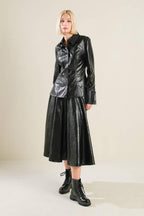 MY HEART TO YOU FAUX LEATHER TOP Flying Tomato