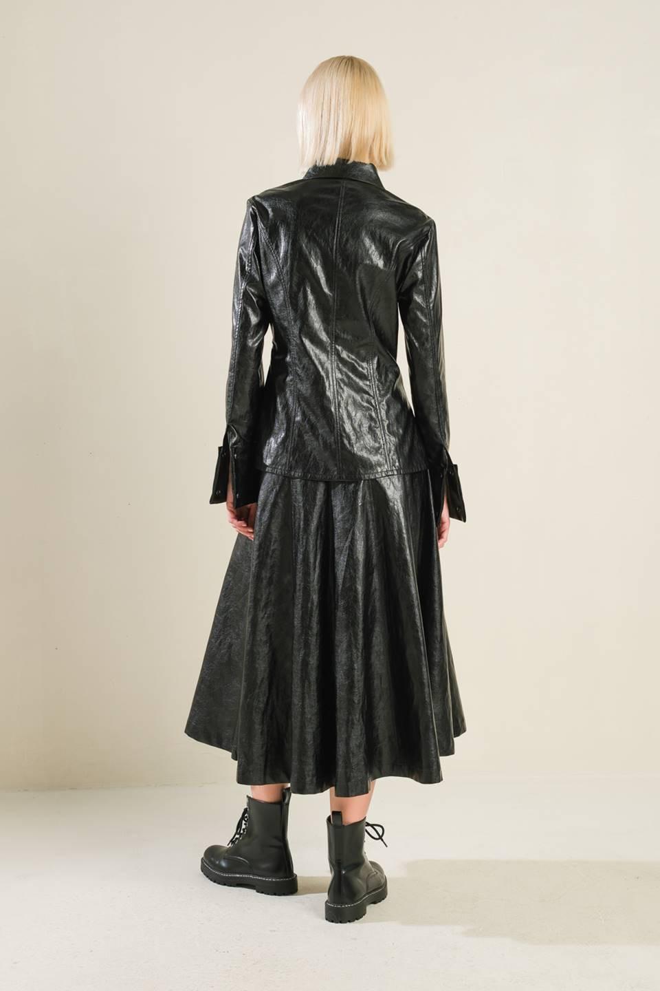 MY HEART TO YOU FAUX LEATHER TOP Flying Tomato