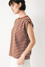 EVERYDAY COOL STRIP KNIT TOP Flying Tomato