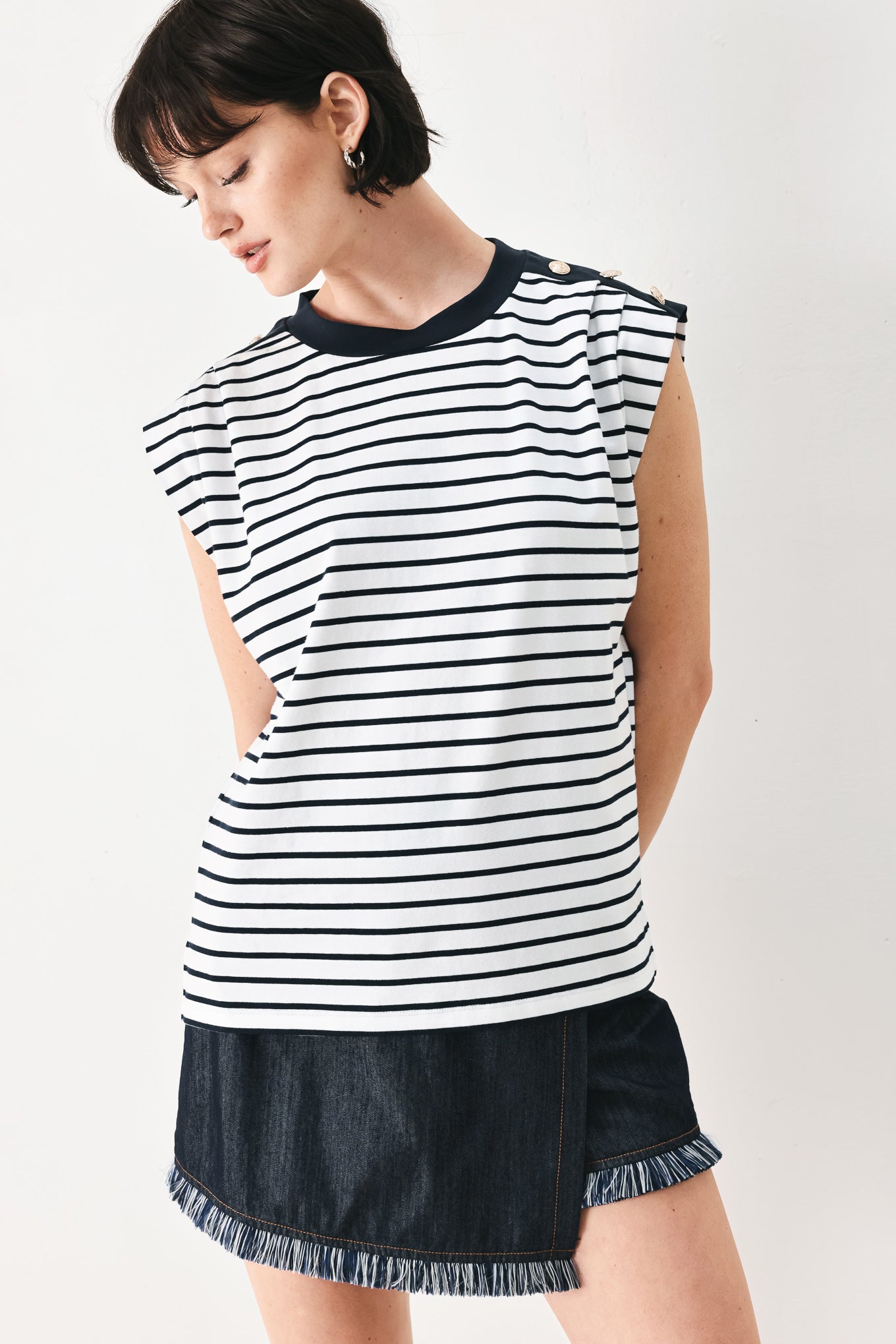 EVERYDAY COOL STRIP KNIT TOP Flying Tomato