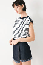 EVERYDAY COOL STRIP KNIT TOP Flying Tomato
