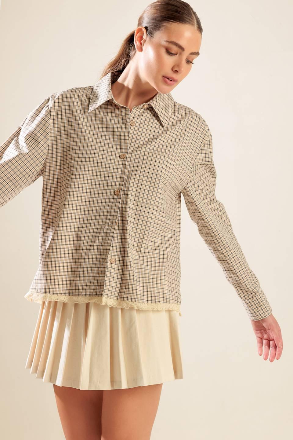AWAITING LOVE WOVEN TOP Flying Tomato