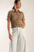 PICNIC AT SUNSET WOVEN TOP Flying Tomato
